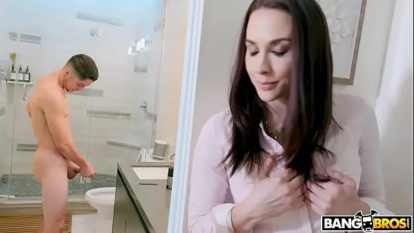 Show BANGBROS - Stepmom Chanel Preston Catches Jerking Off In Bathroom fresh Videos