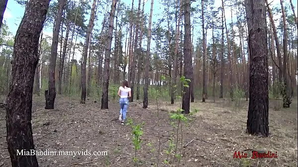 Show Public outdoor fuck for fit Mia in the forest. Mia Bandini fresh Videos