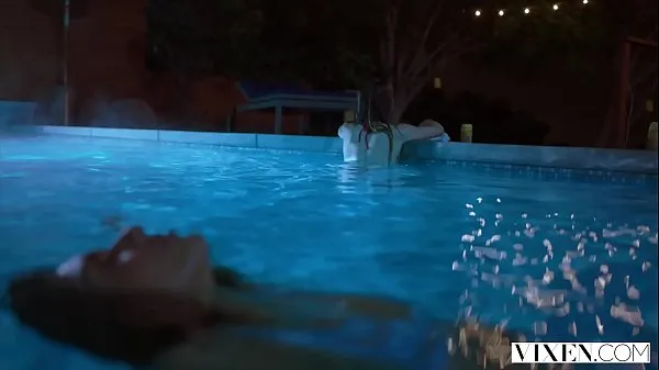 Show VIXEN Janice Griffith and Ivy Wolfe Sneak Into Backyard For Nighttime Pool Fun fresh Videos