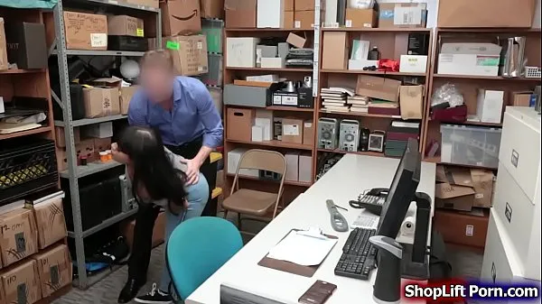 Show Busty latina teen is an employee of the store and suspected for helping friends steal officer tells her he wont call the police if she do what he officer sucks her tits and he then lets her throat his cock before fucking her pussy fresh Videos