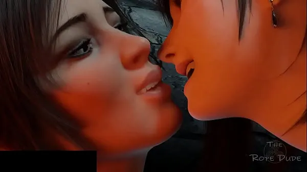 Mostrar Lara croft y Tifa beso francés vídeos nuevos