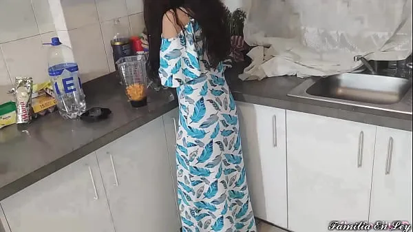Show My Beautiful Stepdaughter in Blue Dress Cooking Is My Sex Slave When Her Is Not At Home fresh Videos