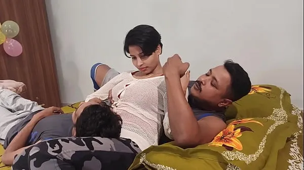 Show amezing threesome sex step sister and brother cute beauty .Shathi khatun and hanif and Shapan pramanik fresh Videos