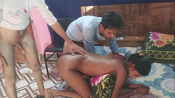 Show First time sex desi girlfriend Threesome Bengali Fucks Two Guys and one girl , Hanif pk and Sumona and Manik fresh Videos