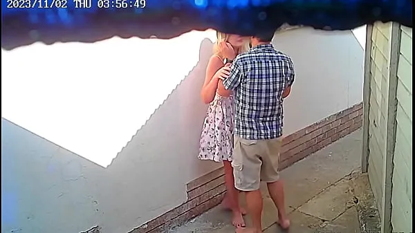 Show Cctv camera caught couple fucking outside public restaurant fresh Videos